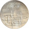 10 Markkaa 50ème anniversaire de l'Indépendance Finlande Argent