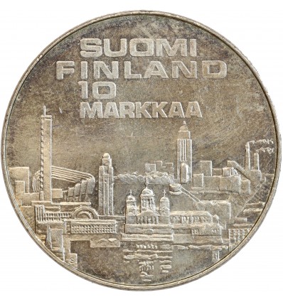 10 Markkaa 10ème Championnat d'Europe d'athlétisme Finlande Argent