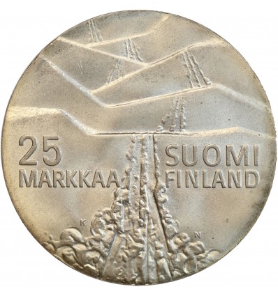 25 Markkaa Championnat du monde des sports d'hiver à Lahti Finlande Argent