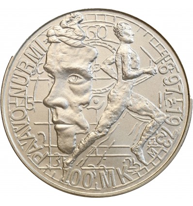 100 Markkaa Paavo Nurmi Finlande Argent