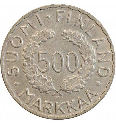 500 Markkaa J.O. d'hiver d'Helsinki - Finlande Argent
