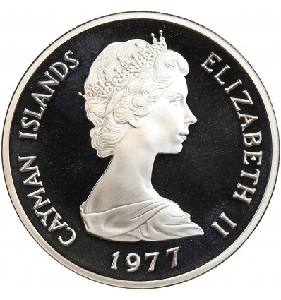 25 Dollars Iles Caymans Argent