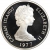 25 Dollars Iles Caymans Argent