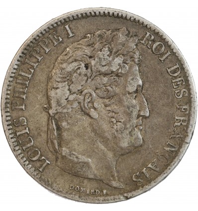 5 Francs Louis-Philippe Ier Tête Laurée Tranche En Relief