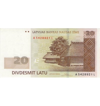 20 Latu Lettonie 2009