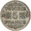 5 Francs - Tunisie Argent