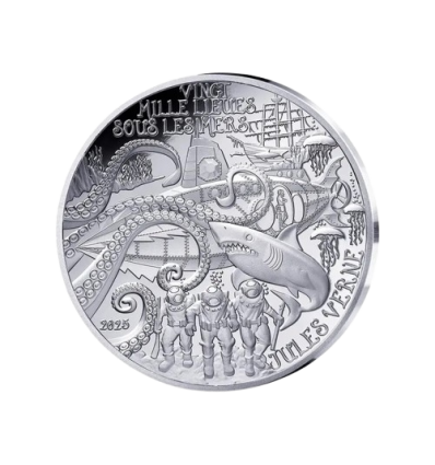 10 Euros Jules Verne 2025 B.E. - 20 Mille Lieues sous les Mers