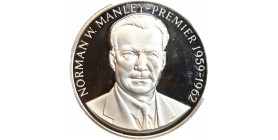 Avers : armoiries de la Jamaïque

Revers : buste de Norman W. Manley