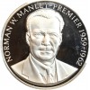 Avers : armoiries de la Jamaïque

Revers : buste de Norman W. Manley