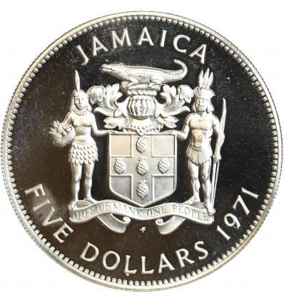 5 Dollars Norman Manley Jamaïque Argent