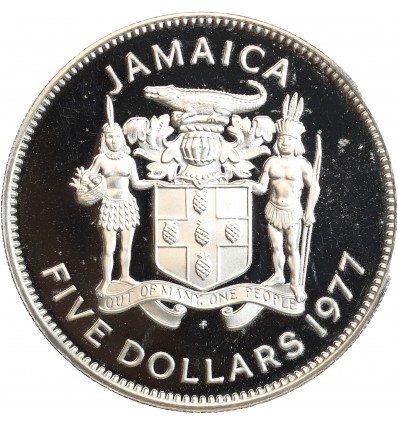 5 Dollars Jamaïque Argent