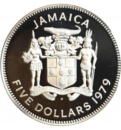 5 Dollars Jamaïque Argent
