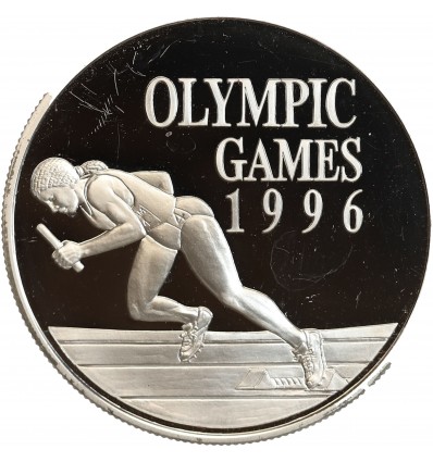 Avers : armoiries de la Jamaïque

Revers : relayeuse à gauche