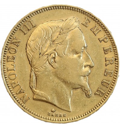 50 Francs Napoléon III Tête Laurée