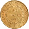 20 Francs Génie Troisième République