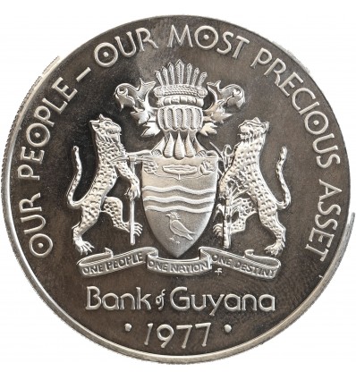10 Dollars Guyana Argent
