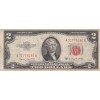 2 Dollars Thomas Jefferson Etats-Unis 1953