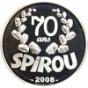 Avers : le personnage de bande dessinée Spirou

Revers : 70 / ans / SPIROU