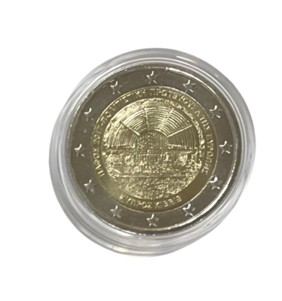 Pièce de 2 euros commémorative Chypre 2017 qui met à l'honneur la ville de  Paphos, Capitale européenne de la culture.