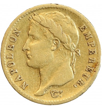 20 Francs Napoléon Ier Tête Laurée Revers Empire