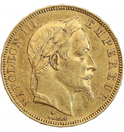 50 Francs Napoléon III Tête Laurée