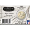 Pièce de 2 euros France 2025 en coincard de la Monnaie de Paris qui met à l'honneur le Musée du Louvre.