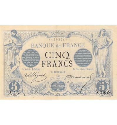 5 Francs Noir - France 1873