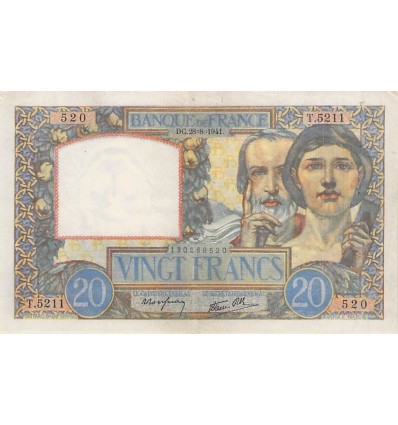 20 Francs Travail et Science
