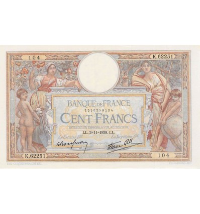 100 Francs Luc Olivier Merson - France 1938