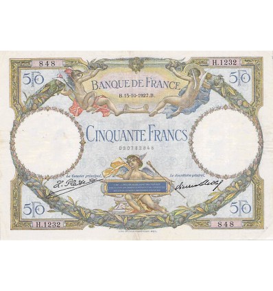 50 Francs Luc Olivier Merson - France 1927