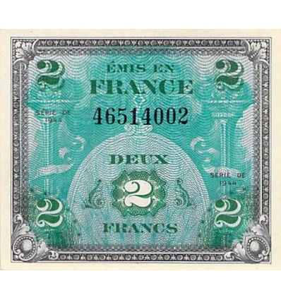 2 Francs Drapeau - France 1944