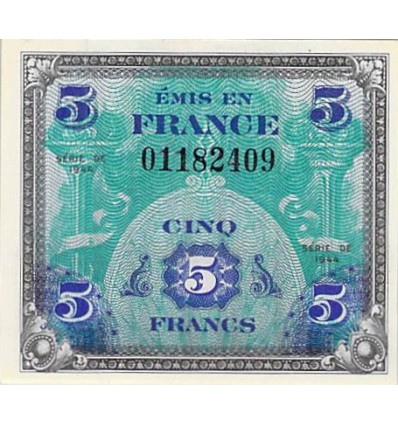 5 Francs Drapeau - France 1944