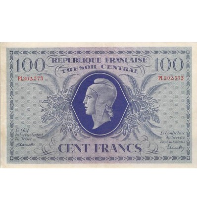 100 Francs Marianne - France 1943