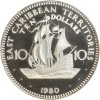 10 Dollars - Antilles Britanniques Argent