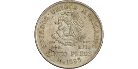 5 Pesos Mexique Argent