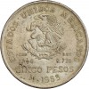 5 Pesos Mexique Argent