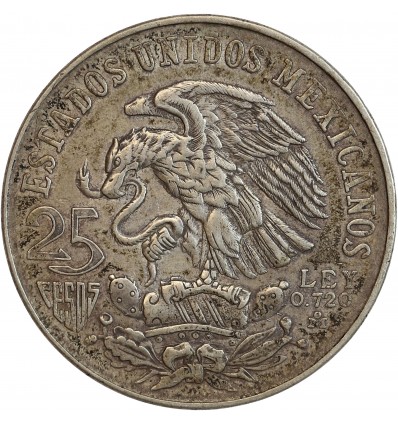 25 Pesos Jeux Olympiques de Mexico 1968 - Mexique Argent