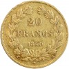20 Francs Louis-Philippe Ier Tête Laurée Tranche en Relief