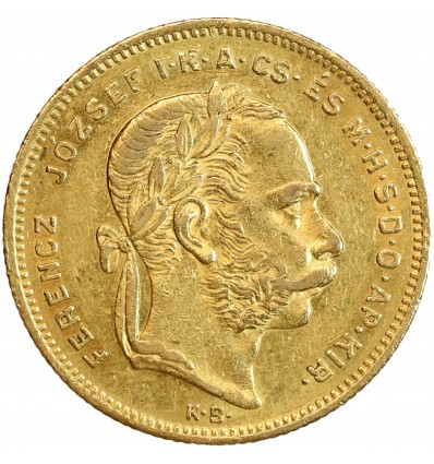 8 Forints - 20 Francs François Joseph Ier - Hongrie