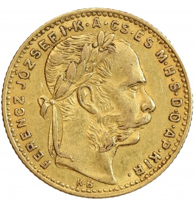 8 Forints - 20 Francs François Joseph Ier - Hongrie