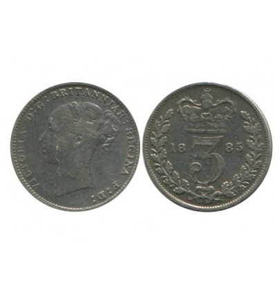 3 Pence Victoria Grande Bretagne Argent - Grande Bretagne