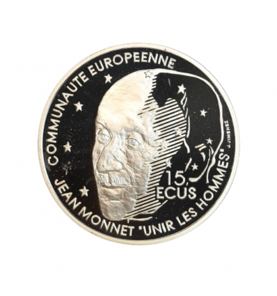 15 Ecus / 100 Francs Jean Monnet