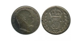 3 Pence Edouard VII Grande Bretagne Argent - Grande Bretagne