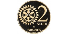 2 Scudi Or Club Rotary - Saint Marin