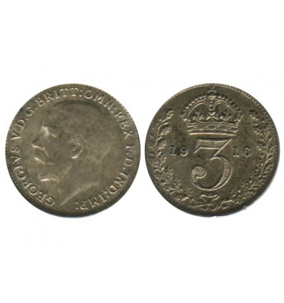 3 Pence Georges V Grande Bretagne Argent - Grande Bretagne