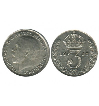 3 Pence Georges V Grande Bretagne Argent - Grande Bretagne