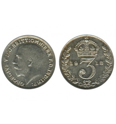 3 Pence Georges V Grande Bretagne Argent - Grande Bretagne