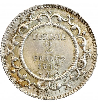 2 Francs Tunisie Argent