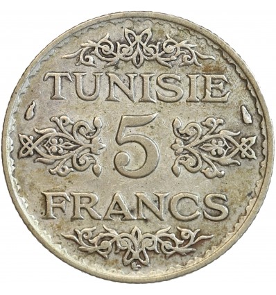 5 Francs Tunisie Argent
