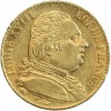 20 Francs Louis XVIII Buste Habillé